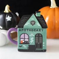 Apothecary Ceramic Lidded Mug – Halloween Coffee & Tea Mug