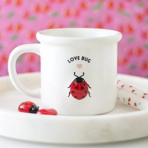 Love Bug Ceramic Mug – Adorable 3D Ladybird Design