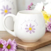 As Fresh As A Daisy Mug 500ml – Floral Ceramic Coffee Cup
