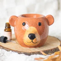 Bear Oil Burner Ceramic – Cute Wax Melt & Tealight Diffuser