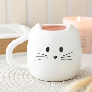 Cute Ceramic Cat Face Shaped Coffee Mug 500ml