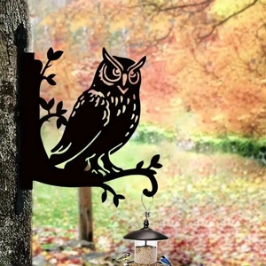 Horned Owl Ornamental Hanging Basket Brackets