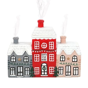 Charming Christmas House Incense Cone Burner – Festive Home Fragrance