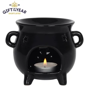 Black Cauldron Oil Burner – Star Cut Wax Melt Warmer