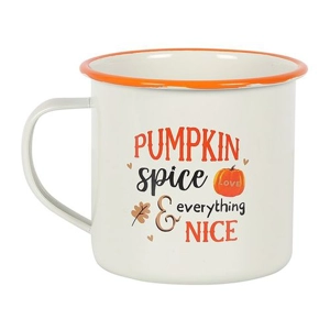 Pumpkin Spice Halloween Enamel Mug