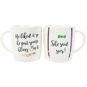 Ceramic Coffee Gift Set Mug Mr & Mrs Mug