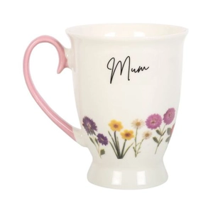 Mum Wildflower Pedestal Mug Gift for Mum