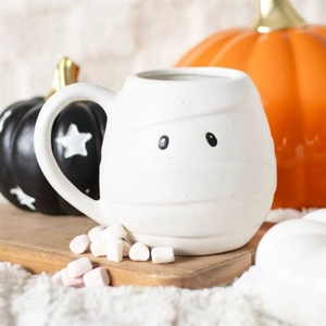 Halloween Mummy Shaped Mug Festive Autumn Spooky Cup