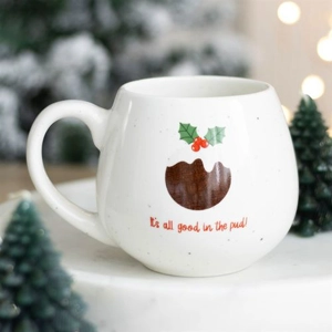 Christmas Pudding Mug Festive It's All Good in the Pud - 500ml