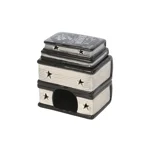 Spell Book Stack Ceramic Oil Burner – Gothic Witchy Home Fragrance