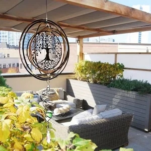 Tree of Life Wind Spinner – 3D Metal Garden Hanging Decor