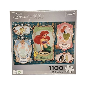 Trefl Disney 100 Puzzle: Cinderella, Little Mermaid, Sleeping Beauty - 1100 Pieces