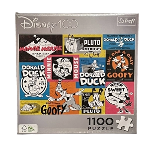 Trefl Disney 100 Puzzle: Goofy, Pluto, Donald Duck, Minnie Mouse - 1100 Pieces