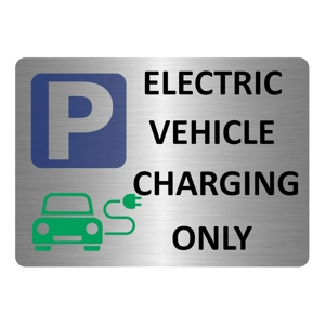 A5.25 ELECTRIC VEHICLE CHARGING ONLY Parking Metal Aluminium Plaque Sign