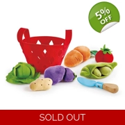 Hape Toddler Vegetable Basket Kitchen Play