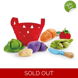 Hape Toddler Vegetable Basket Kitchen Play