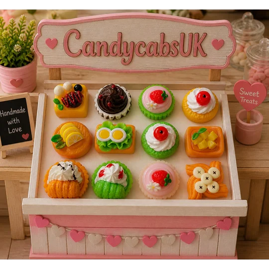 10pcs Delicious Fake Cream Cakes Topped With Fruit Pastries Fake Food Plates & Bowls Dolls Play Non
