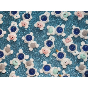 10 Pcs Cute Space Man Unicorn Rabbit Bear Astronaut Cabochon Resin Flatback DIY