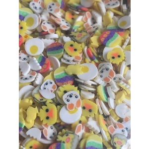 Easter Egg Chick Rabbit 20g Bag Polymer Clay Slices Sprinkles Craft DIY Slime Filler Nail Art