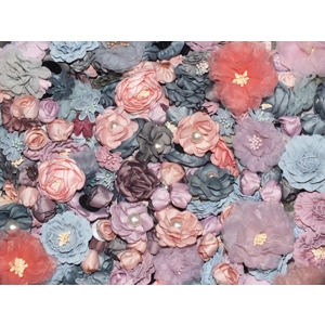 New Colours Shabby Chic Pastel Faux Silk Satin Fabric Flowers for Craft Hair Bows 10 or 20
