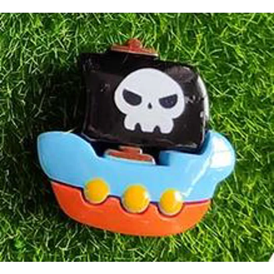 6 Pcs Super Large Size Pirate Ship Octopus Message In a Bottle Cartoon Resin Flatback Cabochon DIY