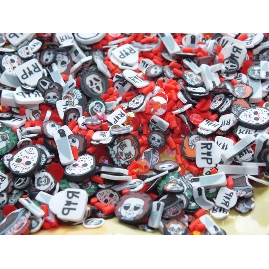 20g Bag Serial Killer Mix Halloween Scary Film Horror Night Polymer Clay Sprinkles Bloody Mess Handm