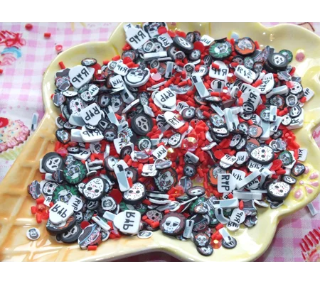 20g Bag Serial Killer Mix Halloween Scary Film Horror Night Polymer Clay Sprinkles Bloody Mess Handm