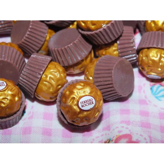 EXCLUSIVE 10 Pcs Fake Prop Display Chocolate Christmas Candy Treat Resin Cabochons Sweets 3D So real
