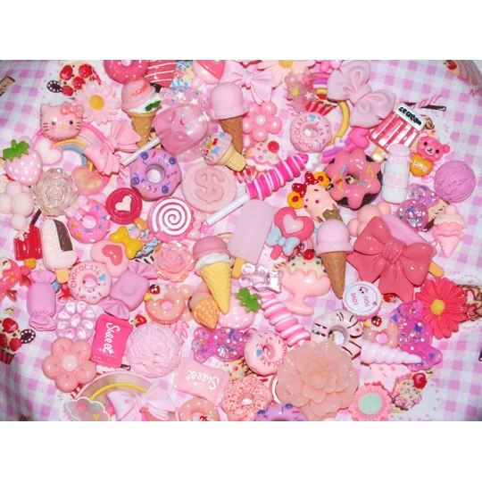 Pink Theme 50 Pcs Bulk Buy Wholesale Fake Sweets Flump Candy Lollipop