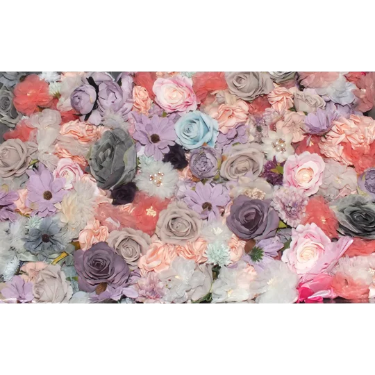 20 Pieces Mixed Shabby Chic Artificial Fabric Flowers Heads for Craft