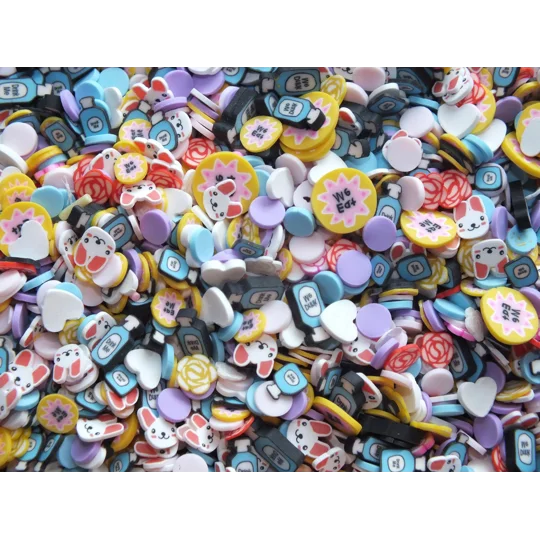 20g Bag Exclusive "Alice" Tea Party Polymer Clay Sprinkles Slices Nail Art Slime Filler Bunny Eat Me