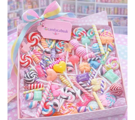 50 Pcs Clay Time! Fake Prop Display Candy Resin & Polymer Clay Handmade 3D Sweets