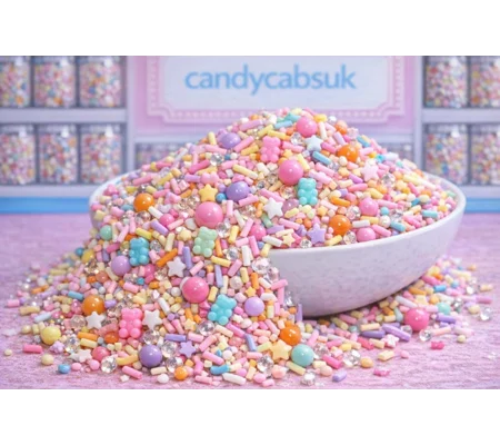 Pastel colours 20g Bag FAKE Polymer Clay Ice Cream Sprinkles Bead Balls Tiny 5mm Teddy Bears