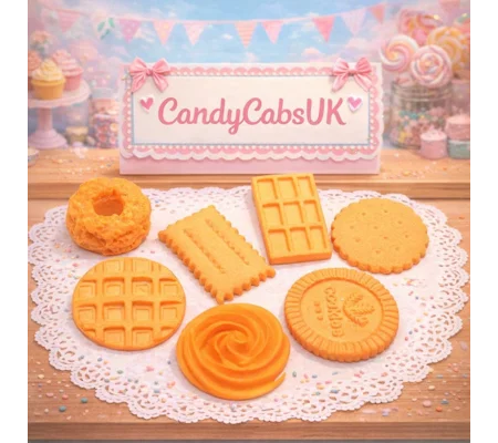 7 Pcs Realistic Prop Display FAKE Cookies Biscuits Treats Resin Cabochons