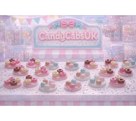 6pcs Delicious Fake Cakes Donuts Buns Pastries On Plates Dolls Play Non Edible 20mm 3D Not Flatback