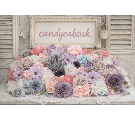 20 Pieces Mixed Shabby Chic Artificial Fabric Flowers Heads for Craft