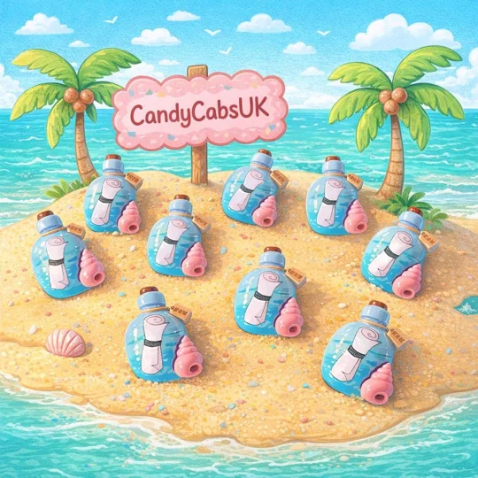 5 Pcs Pirates Wishing Bottles Message In a Bottle Desert Island Resin Flatback Cabochon