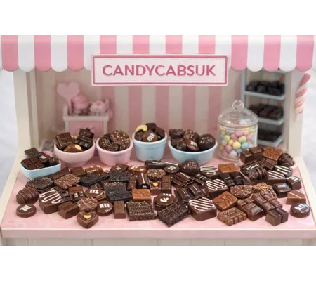 50 Pcs FAKE Milk and Dark Chocolate & Cookie Candy Resin Flatback Cabochons Sweets Food