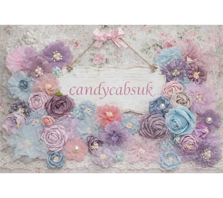 20 Pcs Shabby Chic Pastel Faux Silk Satin Fabric Flowers for Craft Hair Bows