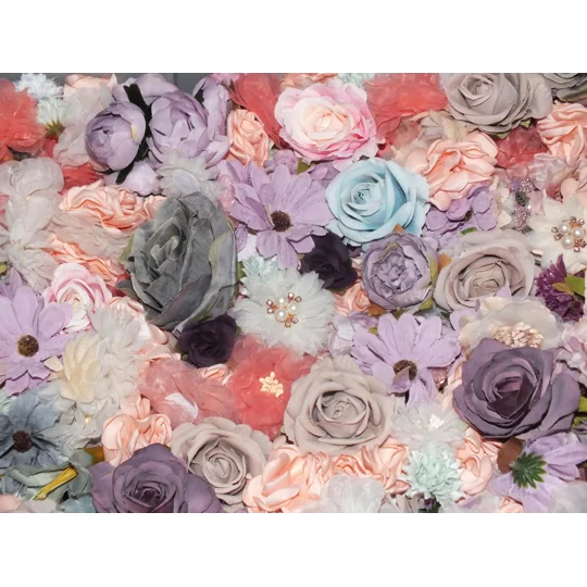20 Pieces Mixed Shabby Chic Artificial Fabric Flowers Heads for Craft