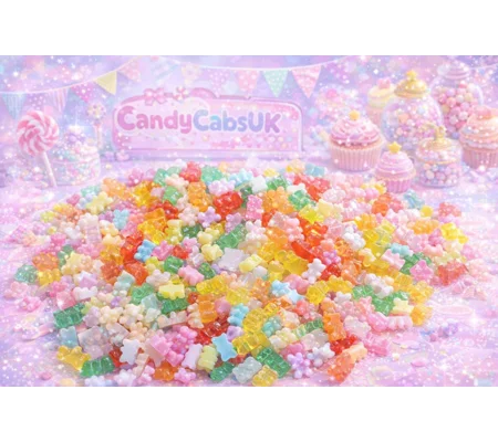 20 Pcs TINY Miniature Mini Resin Teddy Bear Fake Candy 1/12th scale Nail Art 7mm x 4mm
