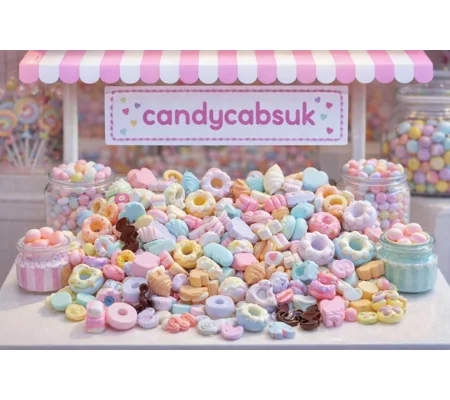 20 Pcs Tiny resin FAKE sweets candy donuts cakes Ice Cream Flumps Whipped Swirls Macaron Macaroon Ch
