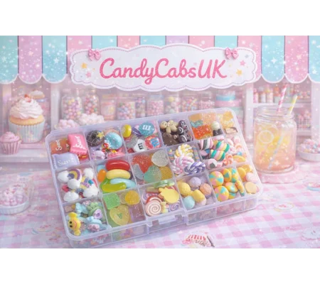 150Pcs Mixed Resin Sweeties Food Cakes Fake Donuts Ice cream Sweets PLUS Storage Box DIY Kit Cabocho