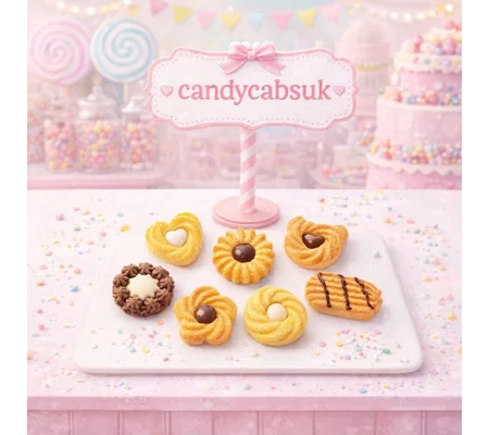 7 Pcs Realistic Prop Display FAKE Cookies Biscuits Treats Resin Cabochons