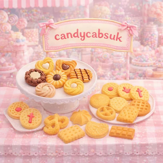20 Pcs Realistic Prop Display FAKE Cookies Biscuits Wafer Treats Resin Cabochons