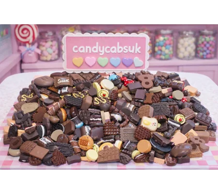 HUGE LOT 50 Pcs Bulk Buy Wholesale Fake Chocolate Cookie Biscuit Choc a holic Mixed Sweets Candy Foo