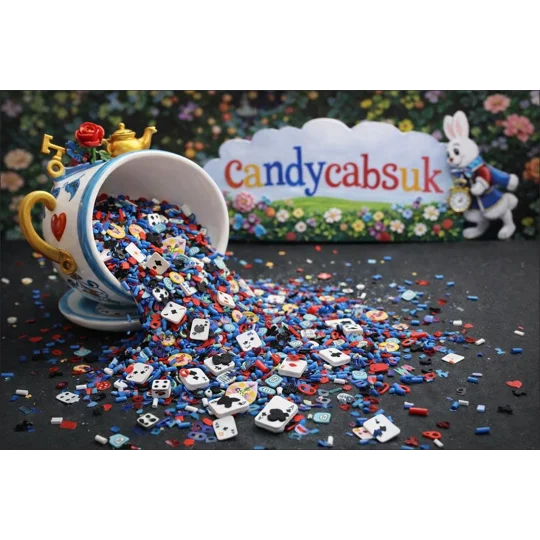 20g Wonderland Eat Me Drink Me Cat Rabbit Heart Alice Nail Art Glitter Slime Clay Sprinkles