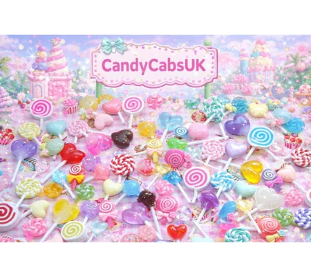 20 Pcs Realistic FAKE Lollipops Lollypop Sweets Resin & Clay 3D AND flatback Cabochon Kawaii