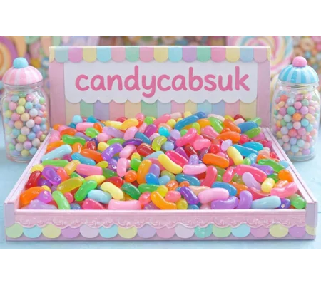 50 Pcs SO REALISTIC Fake Prop Jelly Beans Dolls Food Mixed Candy Resin Not Flatback 3D Sweets