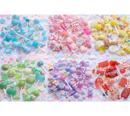50 Pcs Candy Resin Clay Lollipop Sweets Fake 3D And Flatback Food Charms Cabochon DIY Choose Colour